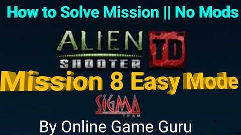 Alien Shooter TD - WALKTHROUGH - MISSION 8 Easy  MODE By Online Game Guru | Android Game
