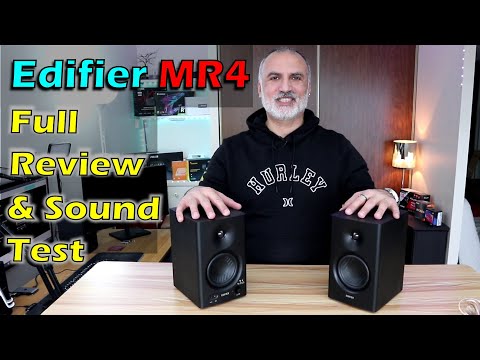 Edifier MR4 full review and sound test. Affordable studio monitors