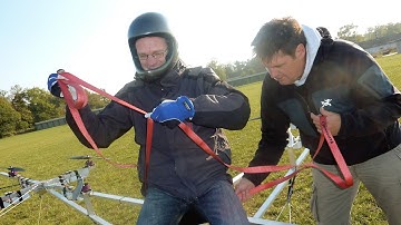 10 Years: Worlds First Manned Multicopter (Unrevealed Footage)