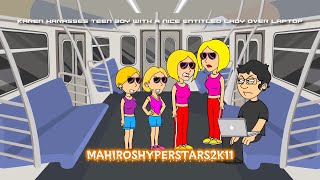 Karen Hares Teen Boy With A Nice Enled Lady Over Laptop