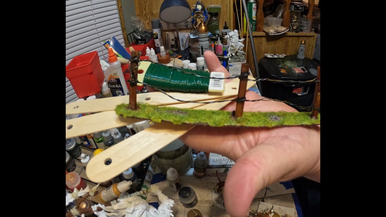 DIY How to make Barbwire obstacles By Heavy Metal Wargaming.