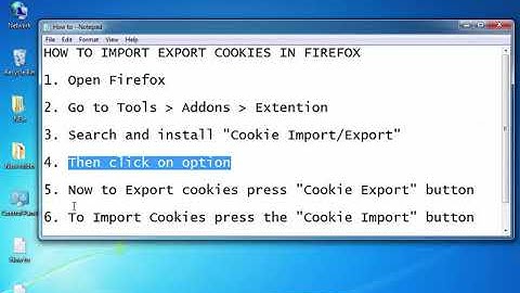 298 HOW TO IMPORT EXPORT COOKIES IN FIREFOX1