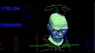 zombie bone facial animation wireframe