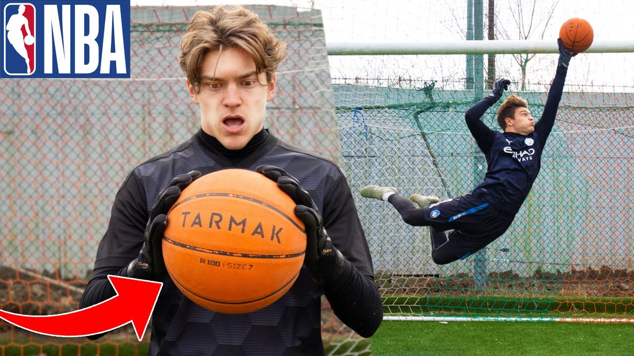 🏀🧤 Riesco a PARARE il Pallone da BASKET? (Volo come LeBron!) - YouTube