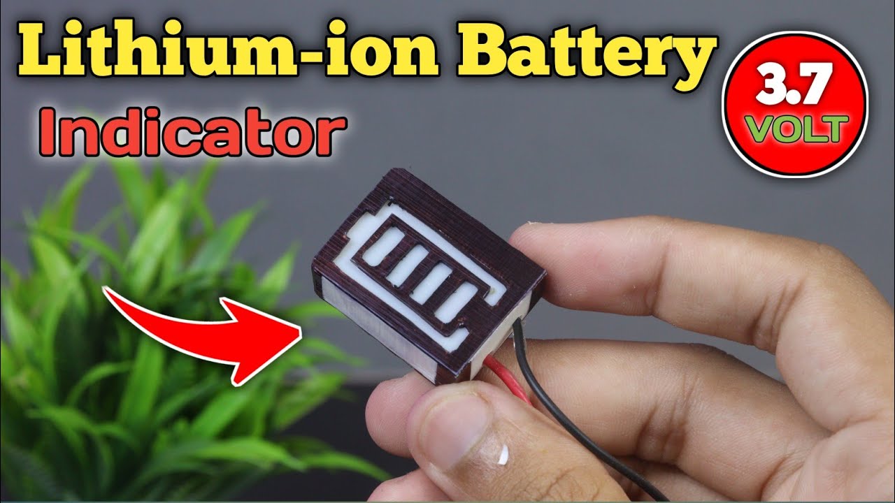 How To Make 3.7v Lithium ion Battery Level Indicator  || At Home