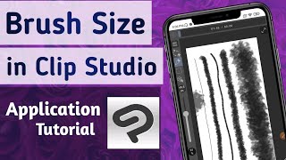 How to Adjust Brush Size in Clip Studio paint App screenshot 4