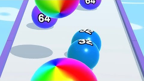 Ball Run 2048 ASMR! Satisfying Sounds and Gameplay!