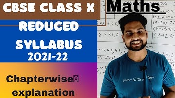 CBSE class 10th reduced syllabus 2021-22 | maths | 1st term | second term | maths gully
