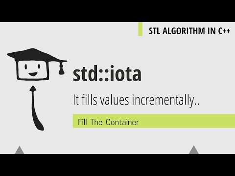 std::iota | STL ALGORITHM C++