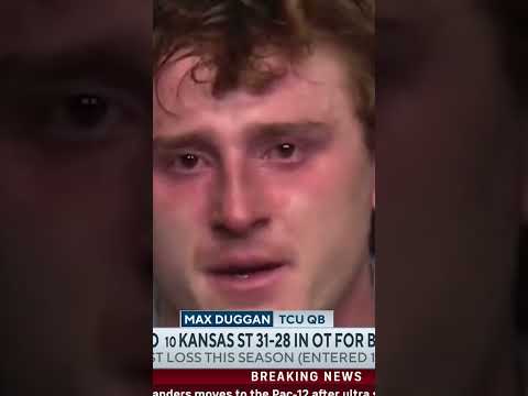 Tcu qb max duggan was brought to tears after losing big 12 title #shorts #tcu #big12