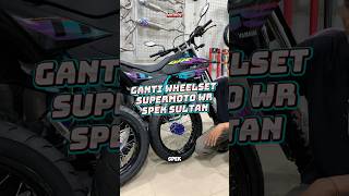 Ganti wheelset supermoto di motor WR 155 bosku #supermoto #supermotohedon #wr155supermoto #foryou