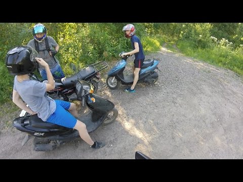 Покатушки На Скутерах По Лесу И Полям [GoPro]