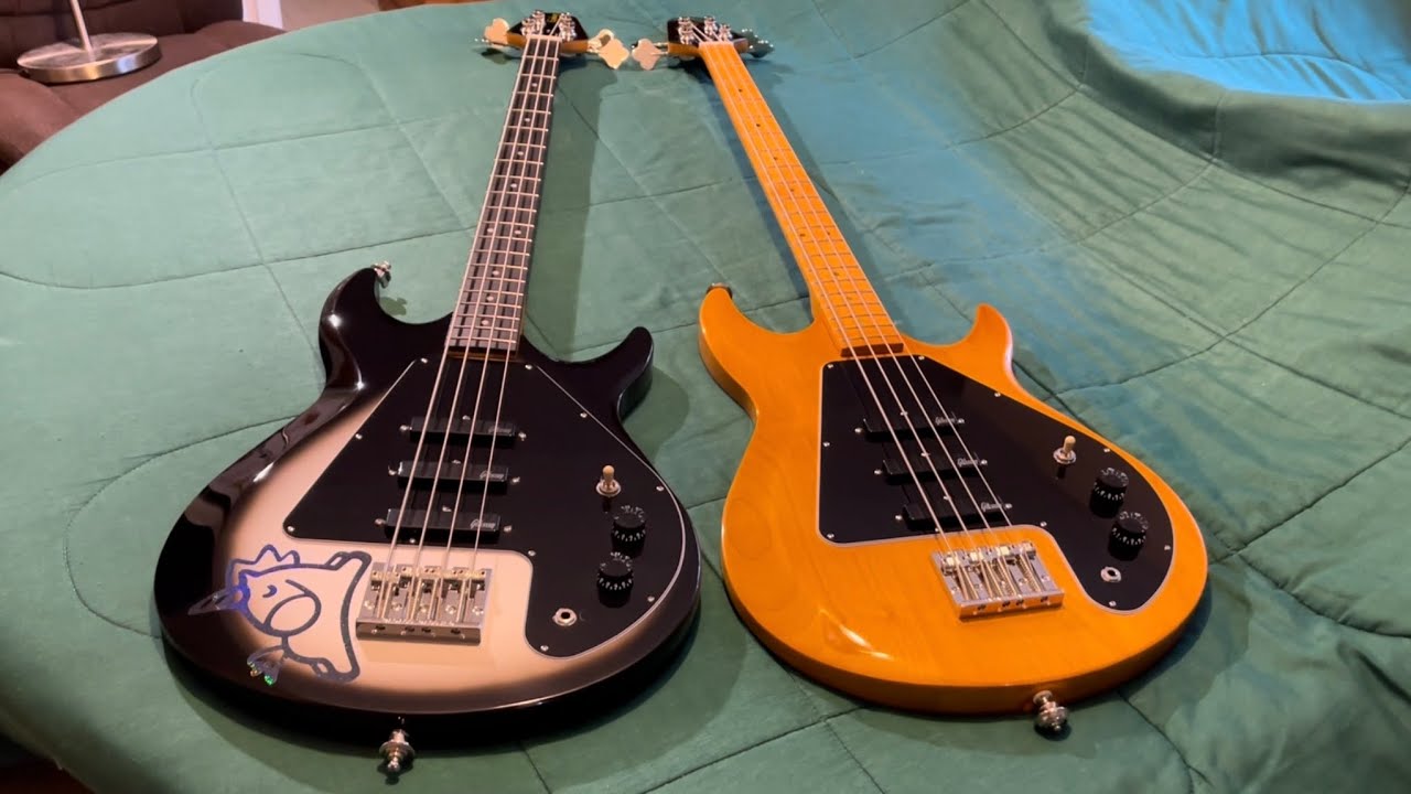 Epiphone Mike Dirnt G-3 bass in Silverburst and natural finish