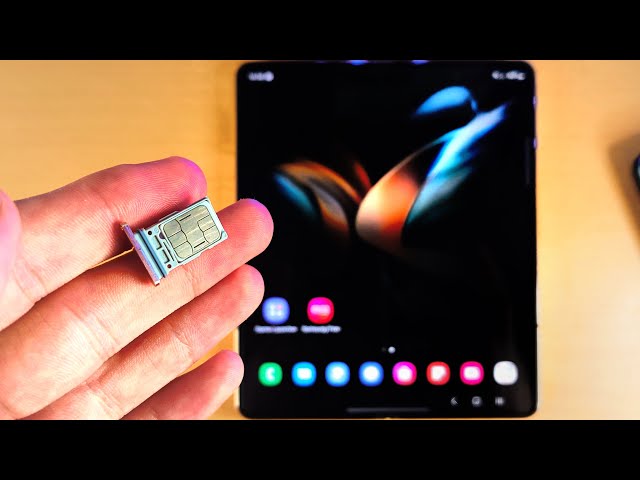 How To Insert SIM Card in Samsung Galaxy Z Fold 4 [Dual SIM] - YouTube