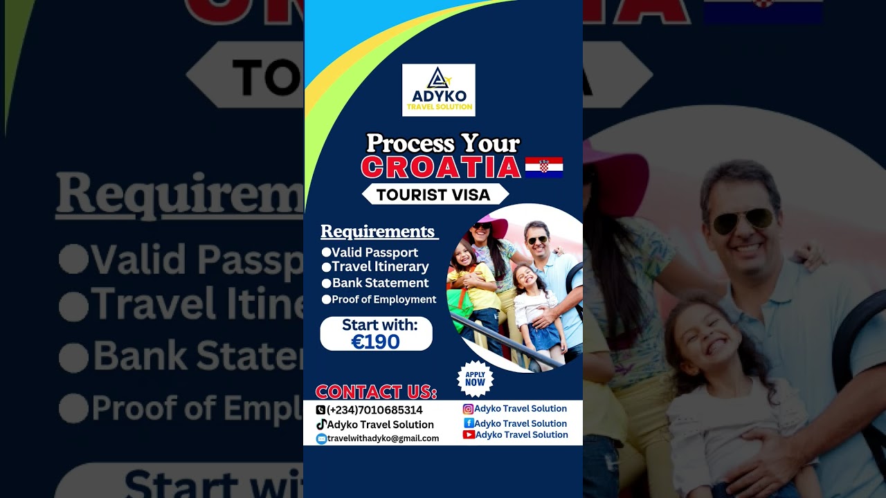 Croatia Awaits! 🏖️ Easy Tourist Visa, Travel Tips & More with Adyko Travel