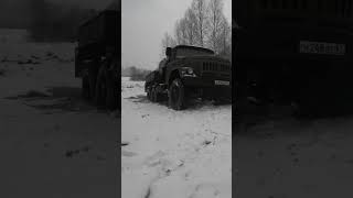 Чуть не выдержал лёд!) #зил131 #offroad