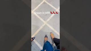 Beauty is pain👠👠👠 #heelsaddict #heelsfashion #heelsobsession #stylishheels #heelsdaily