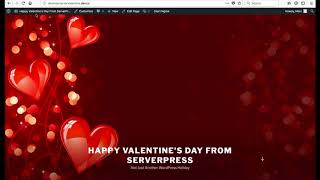 Valentine's Day WordPress Local Admin Color Bar