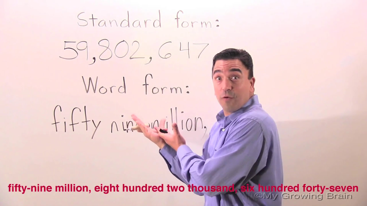 Word Form: Ten Millions / My Growing Brain - YouTube