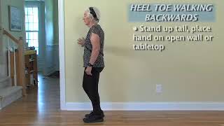 Heel Toe Walk Backwards - Balance Exercise - Otago Exercise Program