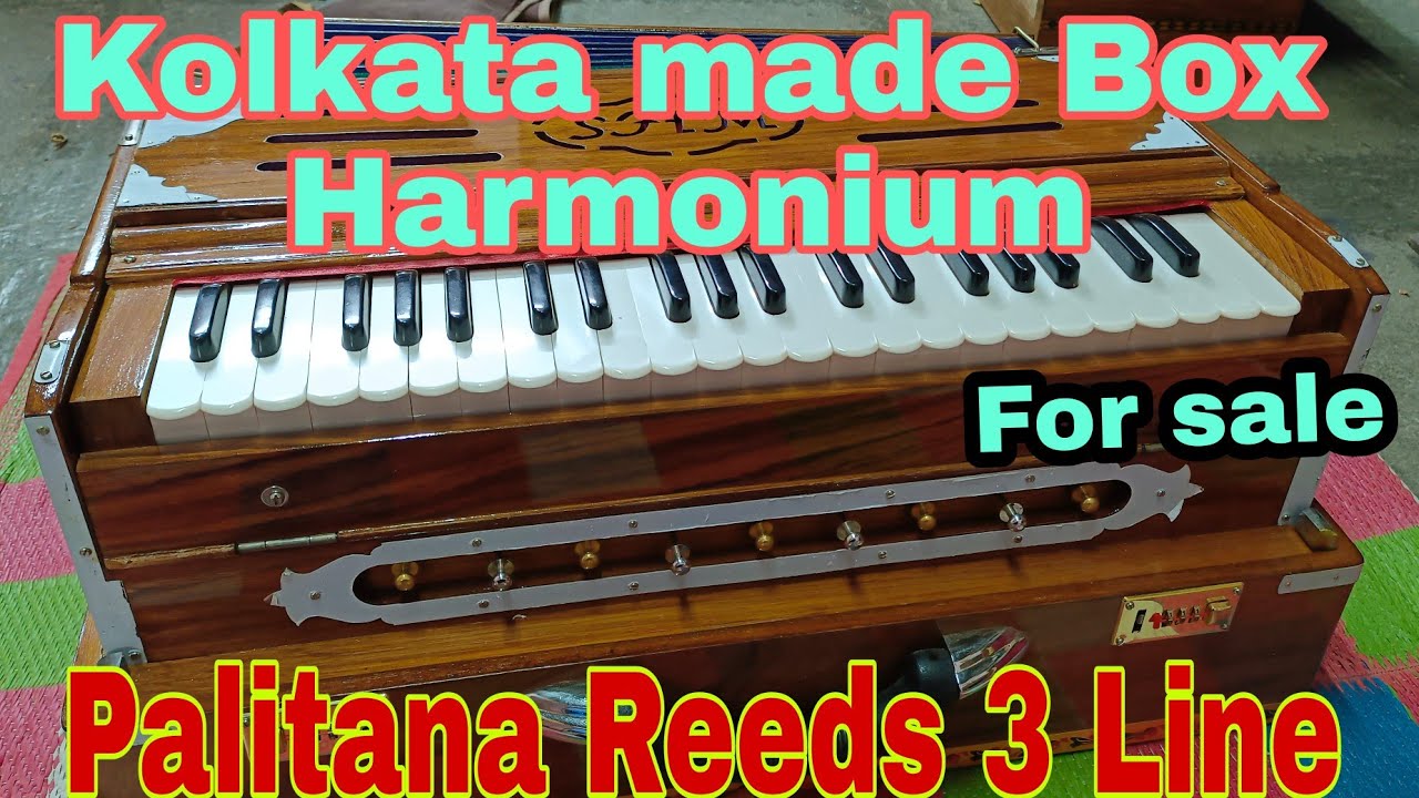 Kolkata Made Harmonium। 3 line Bas Male Female । M J mistary Palitana Reeds। For Sale