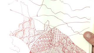 Blind etched Abstract Patterned Landscape, Part 2