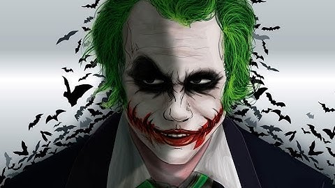 Vector Art Adobe Illustrator - Joker Heath Ledger