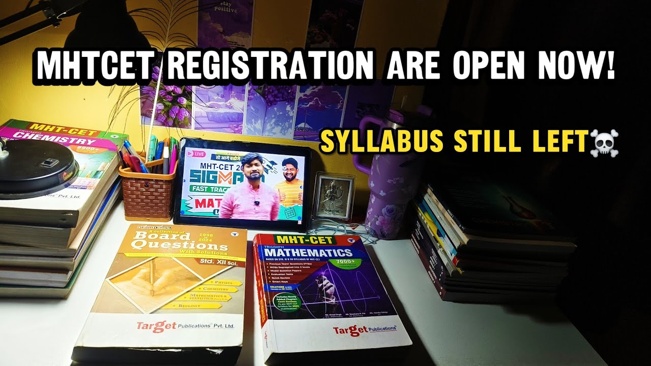 34 Days Left For Board Exams📈|Study Vlog MHTCET ASPIRANT 2026|