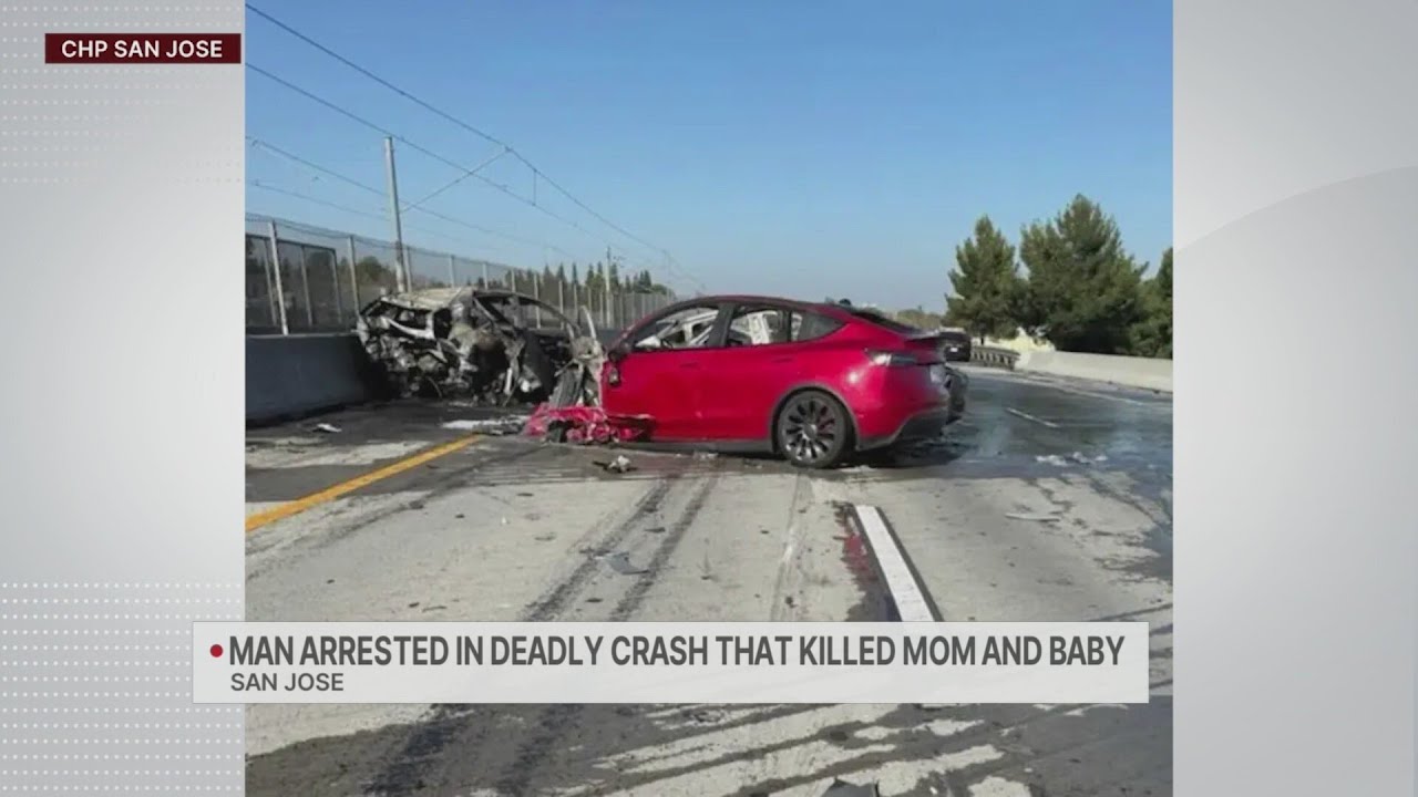 Tesla drove 142 mph before mom and toddler killed on Highway 87 in San Jose: DA