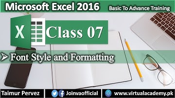 Font Style and Formatting In Microsoft Excel. 07