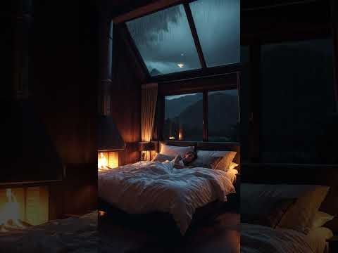 ???? Storm Outside, Safe Inside #deepsleep #rainoundforsleep #relax #sleepmusic #rain
