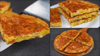 Potato Omelette Recipe | Easy Snacks Recipe | Easy Breakfast Recipe | N'Oven