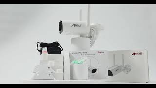 Anran B4 Pro 2Mp Wifi Security Camera With Pan Rotation 180 Feature