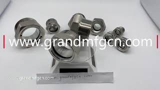 GrandMfg® NPT thread Stainless steel oil level Sight Glass indicator