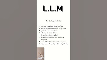 Best Colleges For LLM | Top Colleges For LLM | Top Colleges For LLM In India |