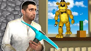 Hiding from FNAF in a Huge MINECRAFT House! (Gmod) screenshot 5