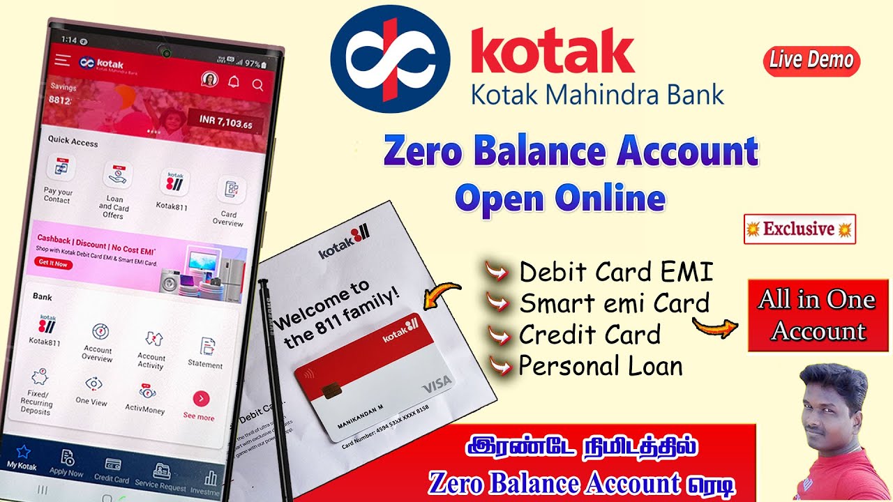 Ready go to ... https://youtu.be/_RYzymhY4ec [ Kotak bank Digital Zero Balance Account open live demo in Tamil 2023 @Tech and Technics]