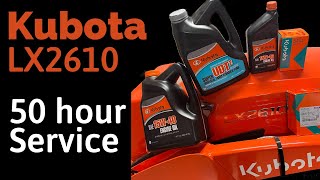 Kubota LX2610 50hr Service