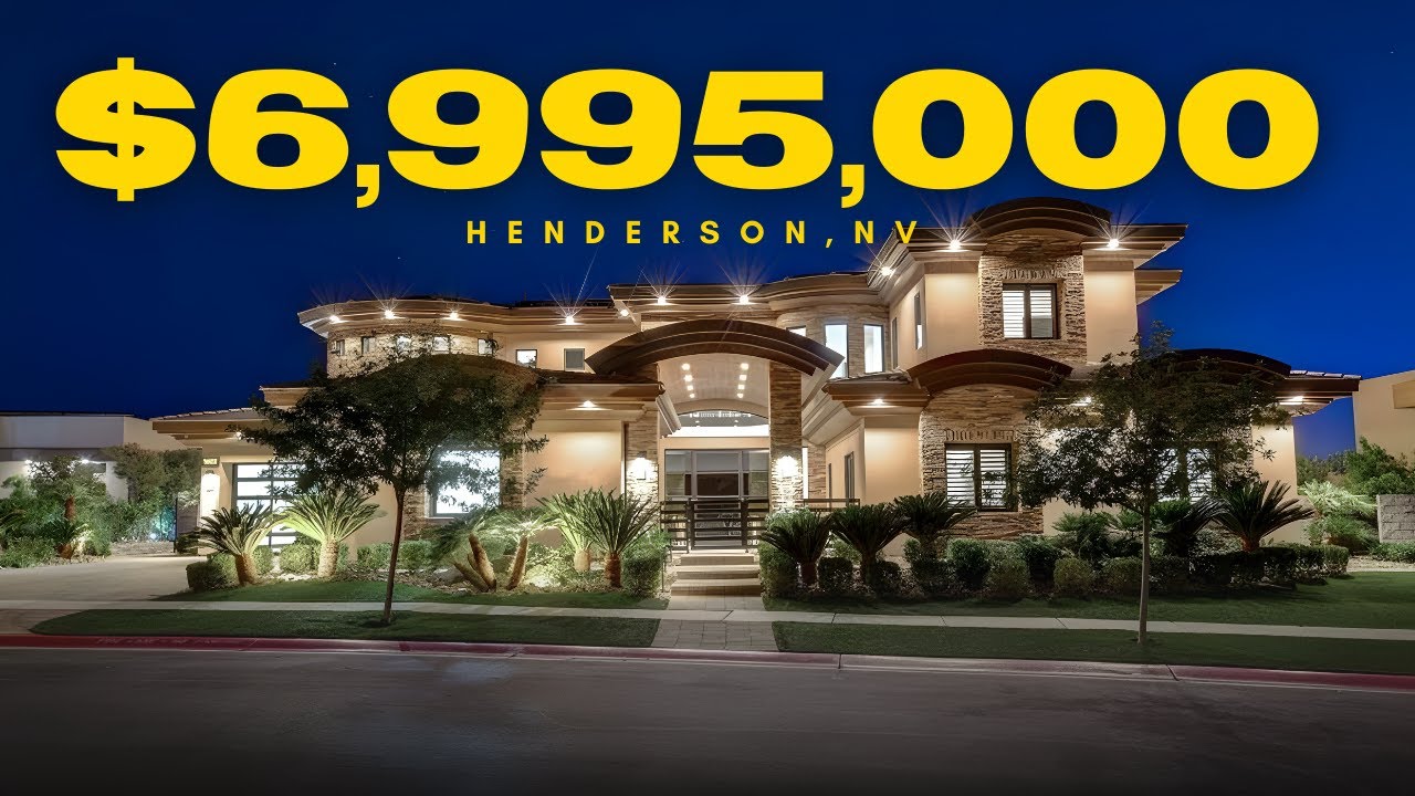 Inside a $6.99M Modern Mansion in Seven Hills | Infinity Pool, Elevator & Unreal City Views