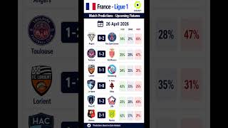 France - Ligue 1 All Football Predictions Today 26 April 2026 #predictions #football