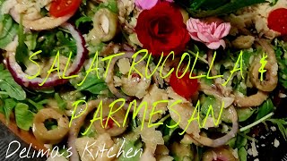 Salat Rucolla, Parmesan Sauce Senf & Madu