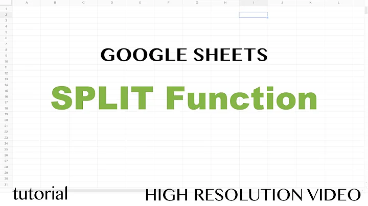 Google Sheets SPLIT Function Tutorial - Text to Columns Using a Delimiter, INDEX, COUNTA, IMPORTRSS