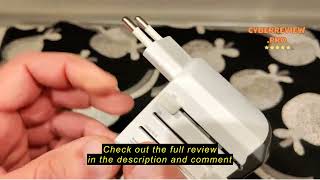 Review Evershop Universal Travel Adapter, European Plug Adapter Travel Adaptor Universal with 4 USB-