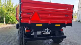 Payload: 4 tons, 3 side tipping trailer. Excellent quality and performance.