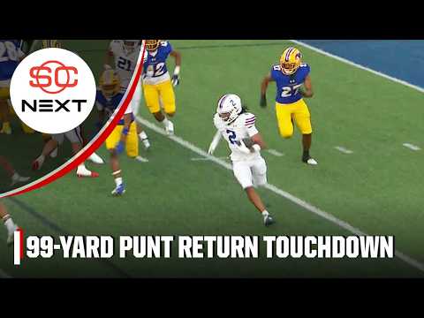Ole Miss commit Jameson Powell scores TD after 99-YARD PUNT RETURN 🤯 | ESPN High School Kickoff