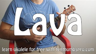 Pixar's Lava - Ukulele Tutorial - How to play easy beginner Ukulele songs