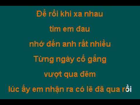 Karaoke - Một lần nữa được yêu - Ngô Trác Linh