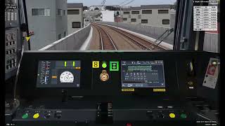 【BVE6】3/22に更新された相鉄本線 各停7045列車(８両編成ダイヤ)を21000系で運転
