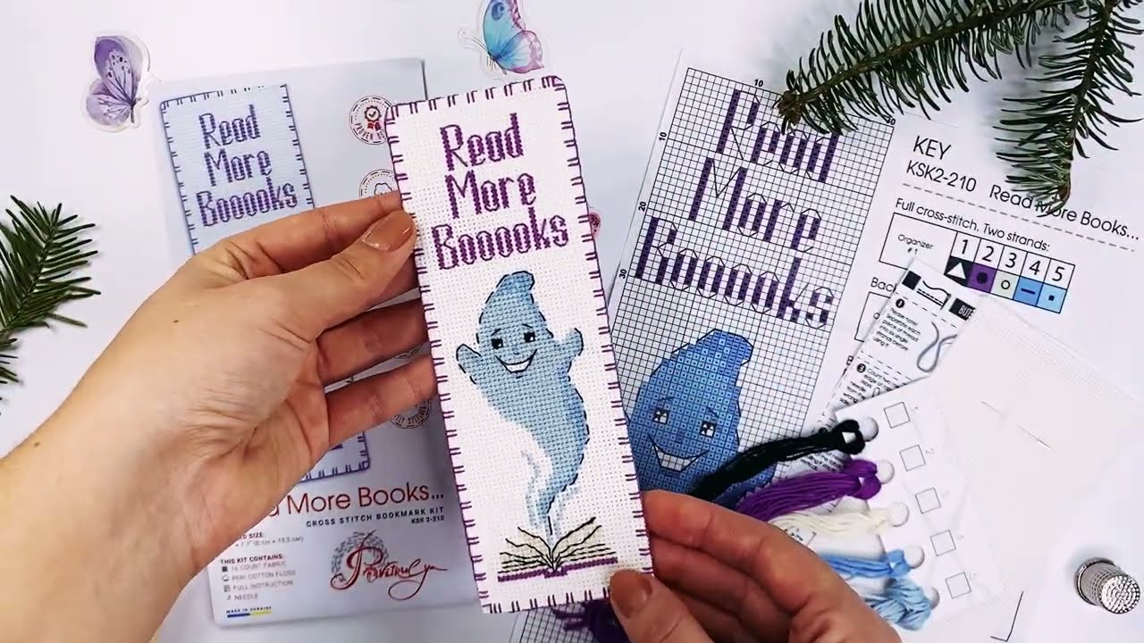 Halloween Counted Cross Stitch Bookmark Kit Read More Booooks 