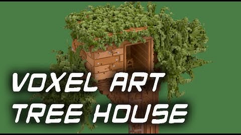 Voxel Art | Tree House | Time Lapse